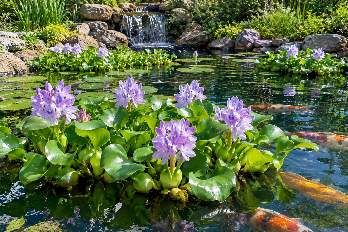 How to Keep Floating Pond Plants Away from a Skimmer