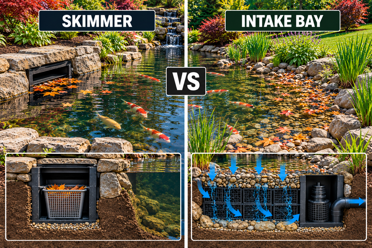 Intake Bay or Pond Skimmer: Which Fits Your Pond?
