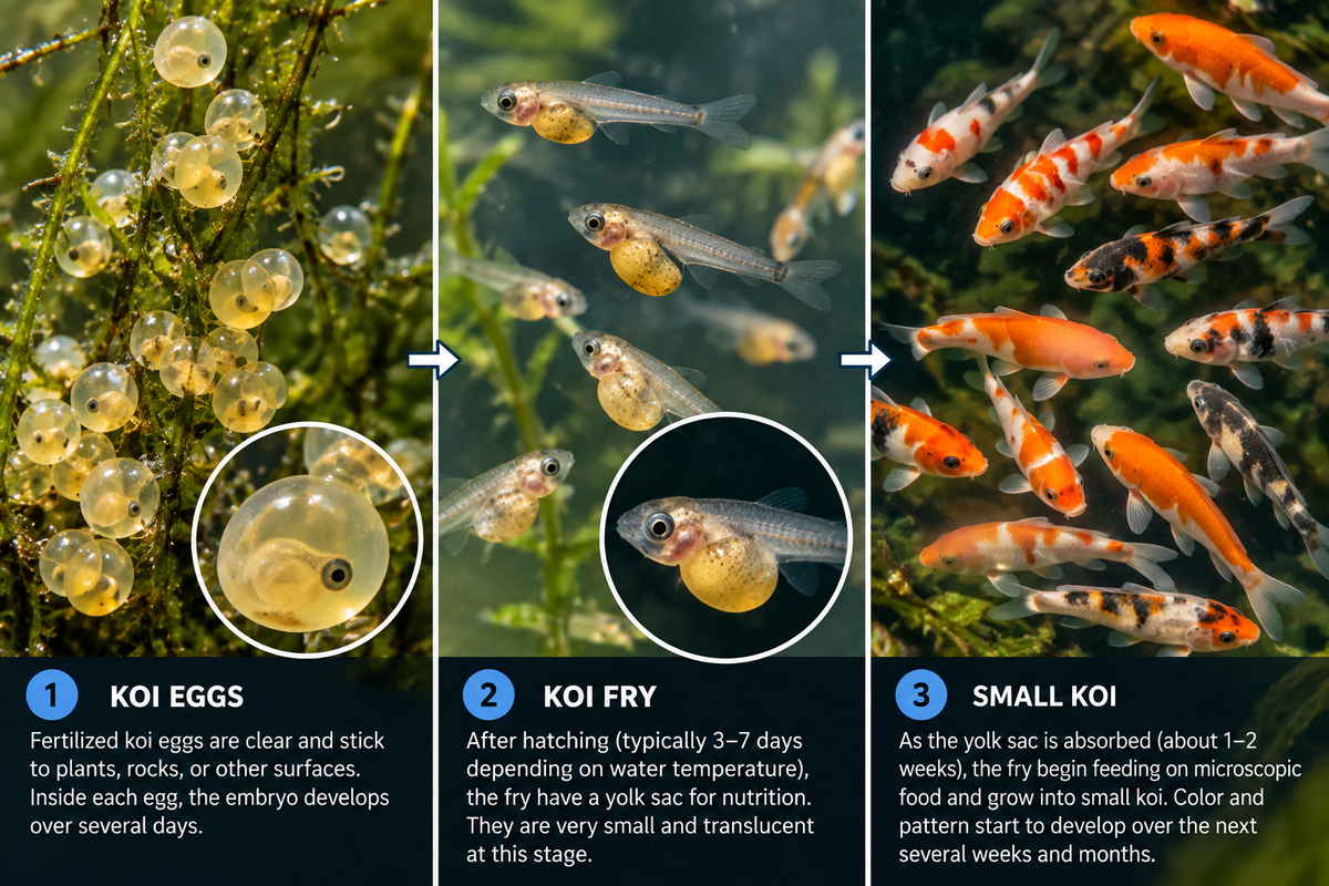 What Happens to Koi Eggs and Fry After Spawning?