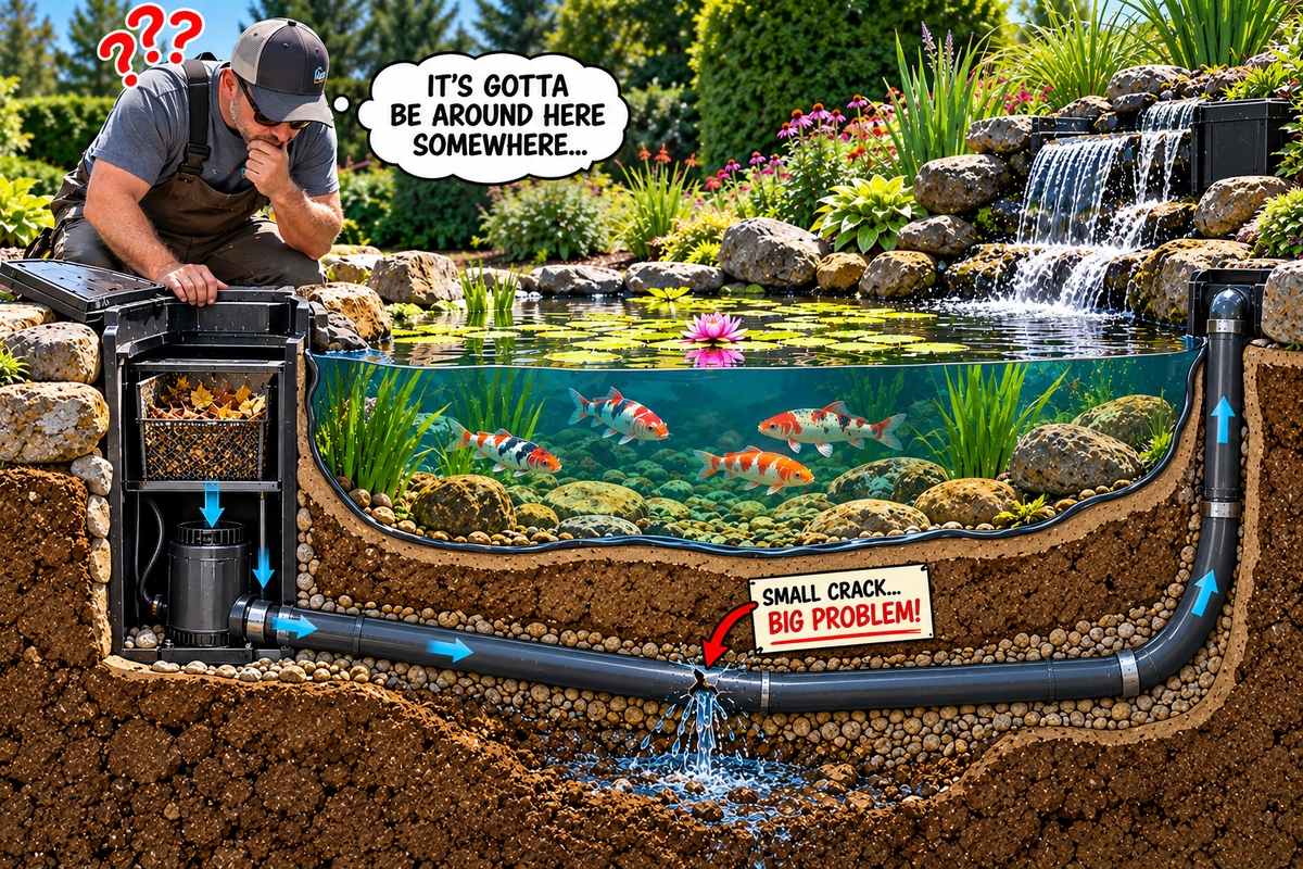 How to Spot a Cracked Pond Pipe Before Repairing It