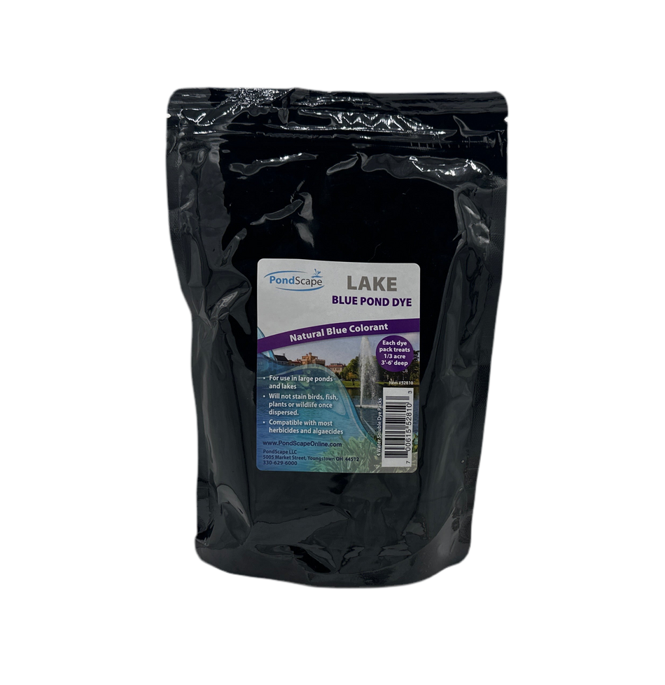PondScape Blue Pond Dye 4 Water Soluble Packets