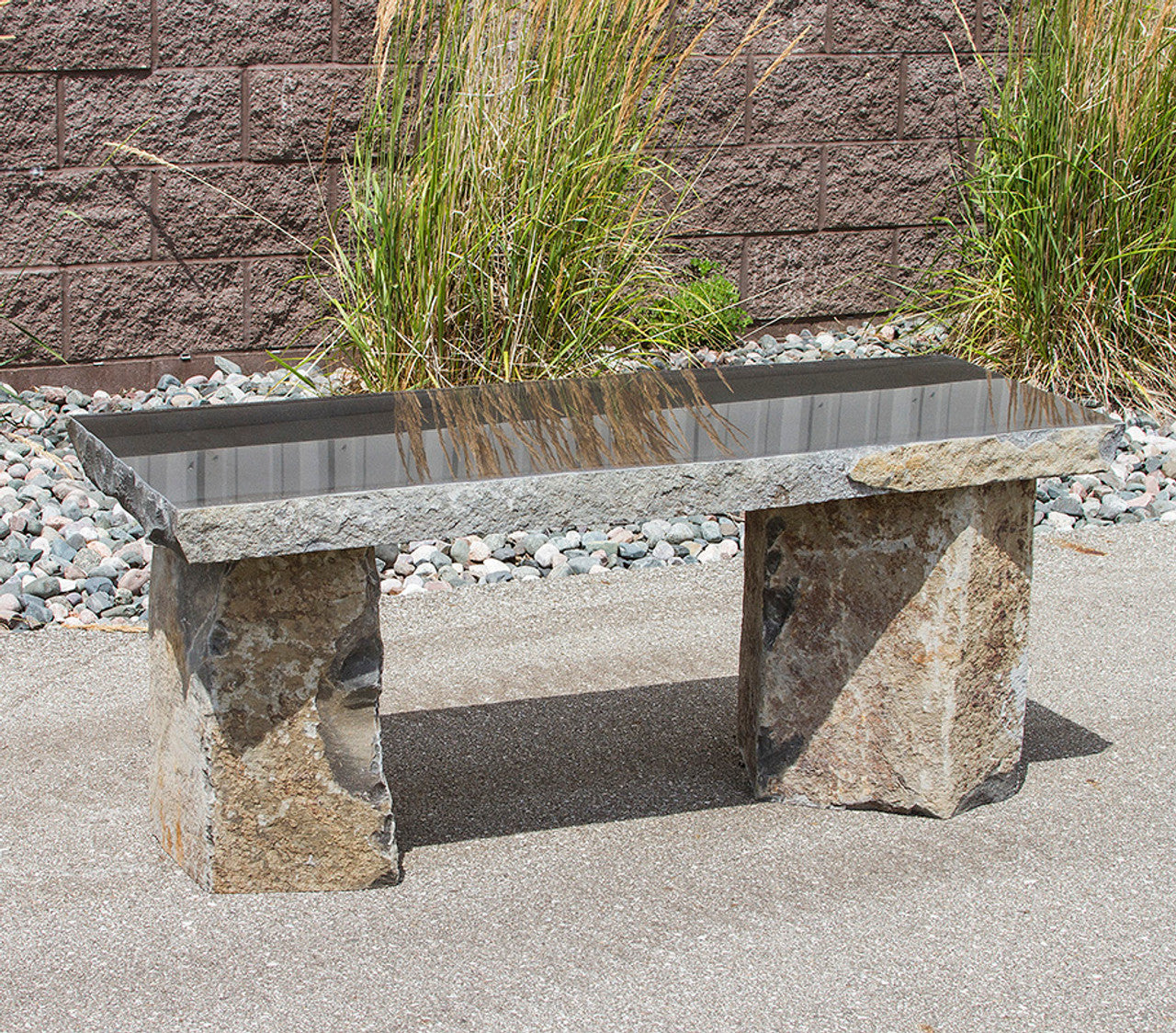 Blue Thumb Basalt Garden Bench