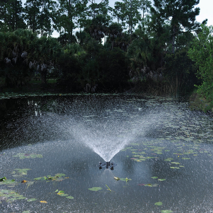 Pond Boss 1/2 HP Floating Fountain With Lights