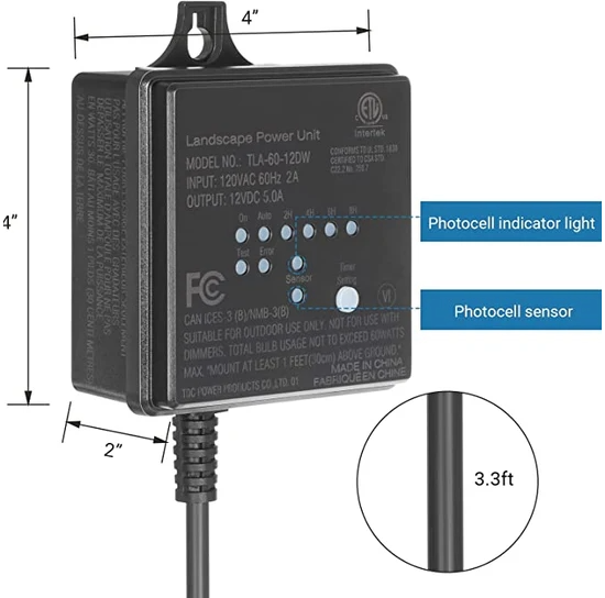 USED Pondscape 60 Watt Transformer w/Photocell