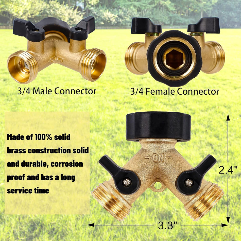 PondScape 2 Way Garden Hose Splitter
