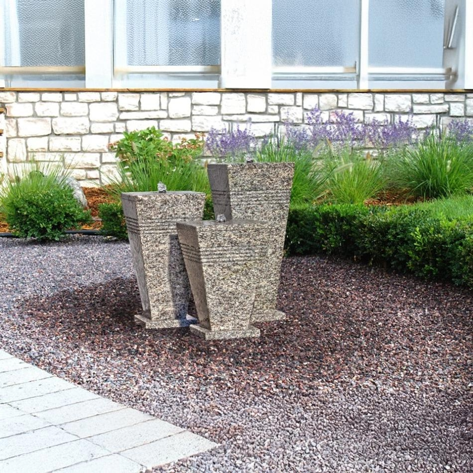 Blue Thumb Triple Stone Urn Fountain