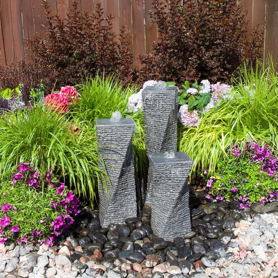 Blue Thumb Square Chiseled Towers Fountain Kit - Thumbnail 2