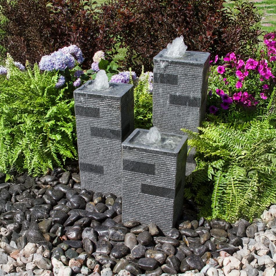 Blue Thumb Polished Block Towers Fountain Kit