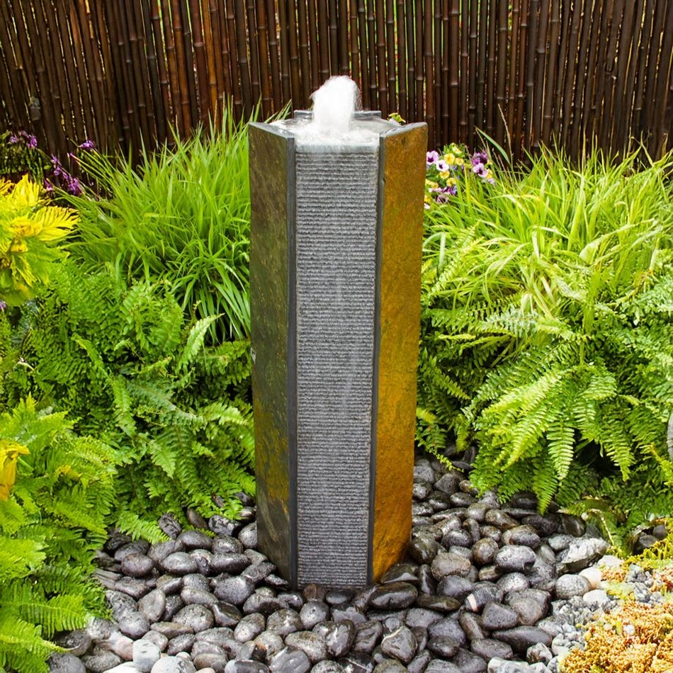 Blue Thumb Octagon Basalt Tower Fountain