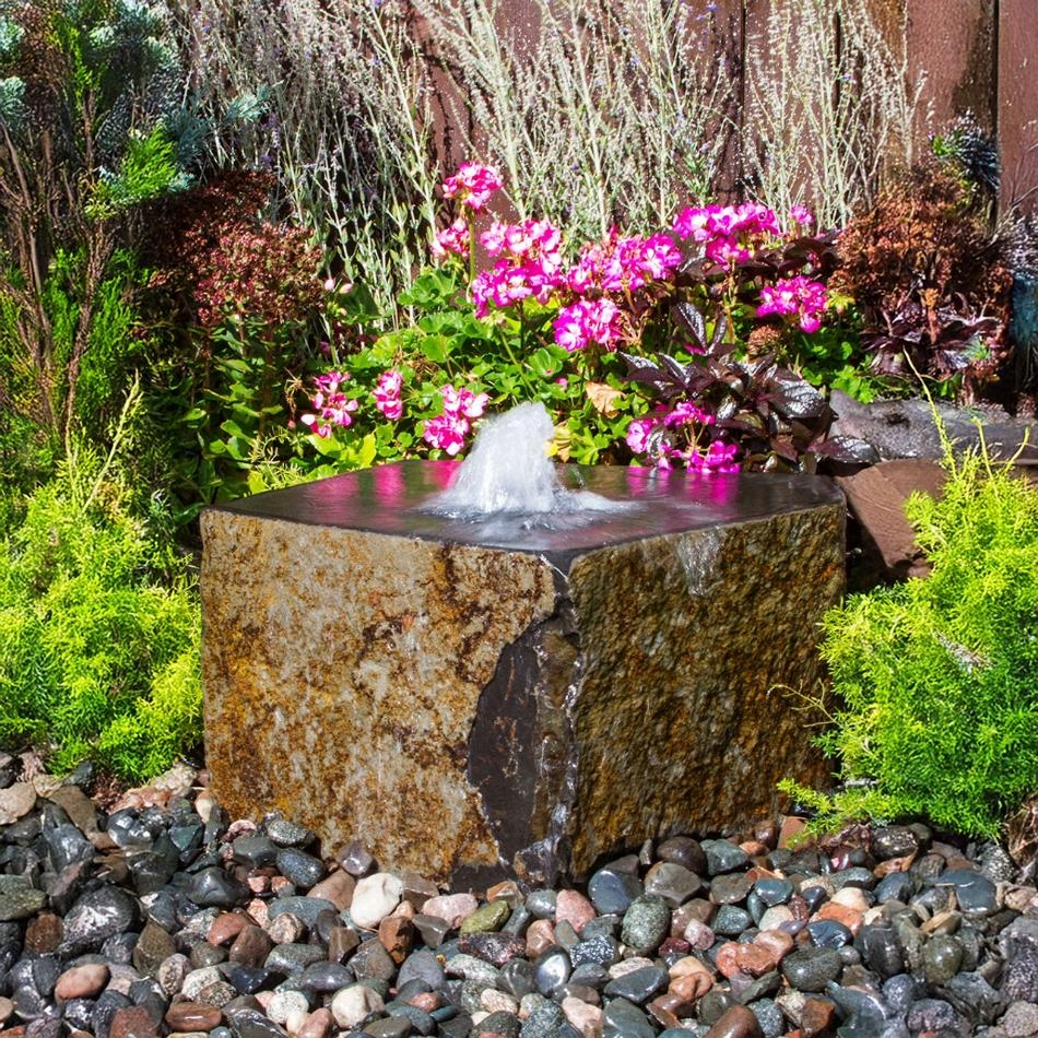 Basalt Block Fountain "Keki" Complete Kit - Thumbnail 3