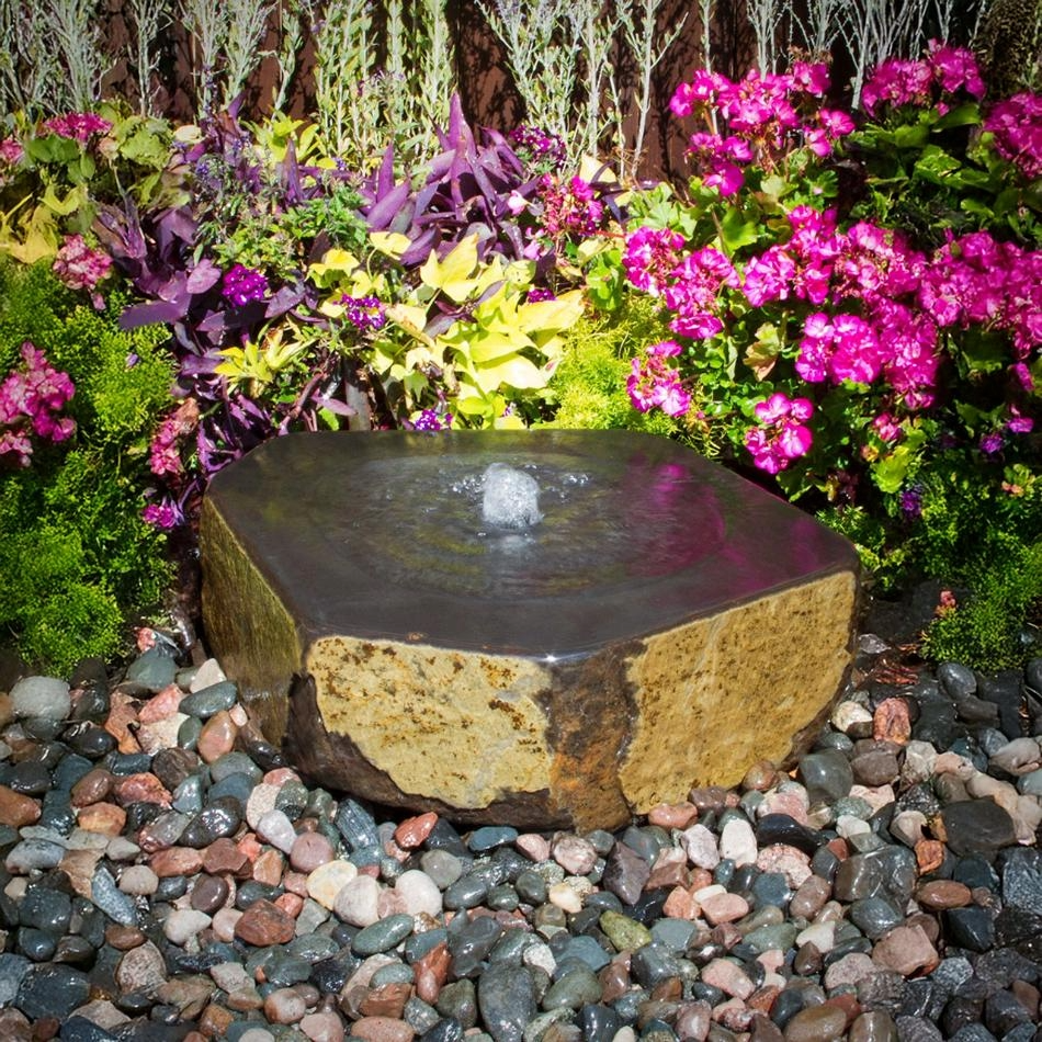 Basalt Bowl "Mizu Kasai" Fountain Kit - Thumbnail 2