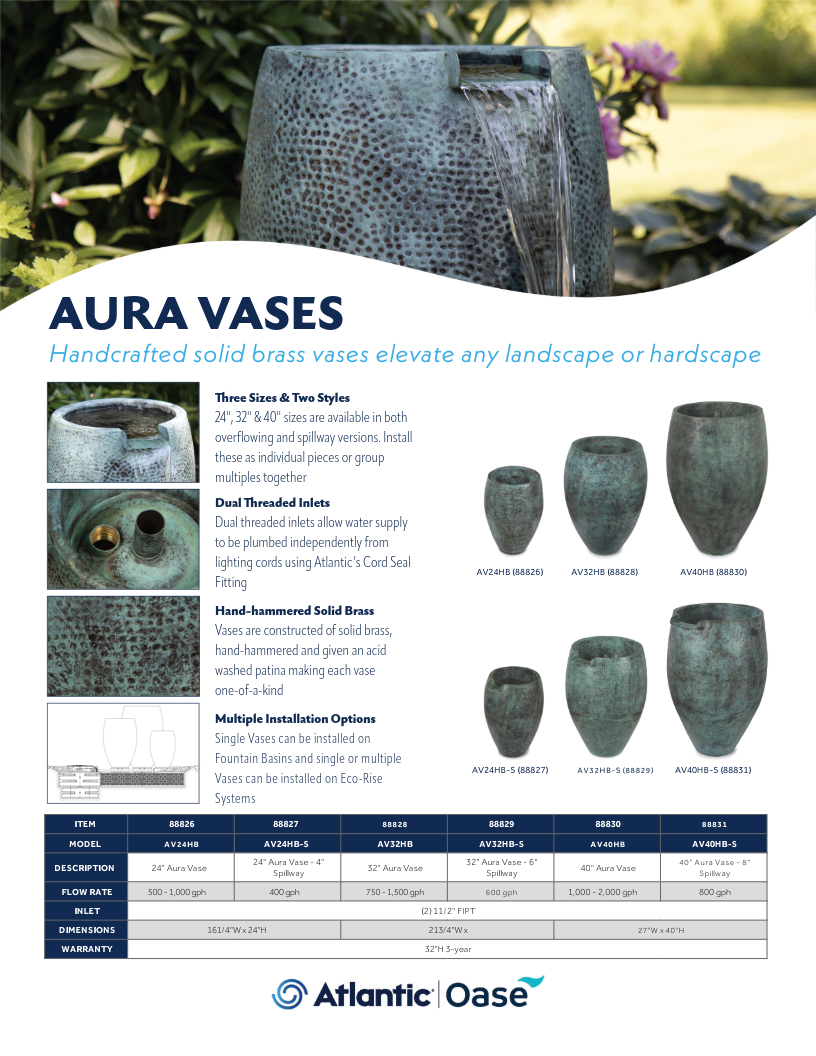 Atlantic 3 Piece Aura Vase Kit - Thumbnail 5