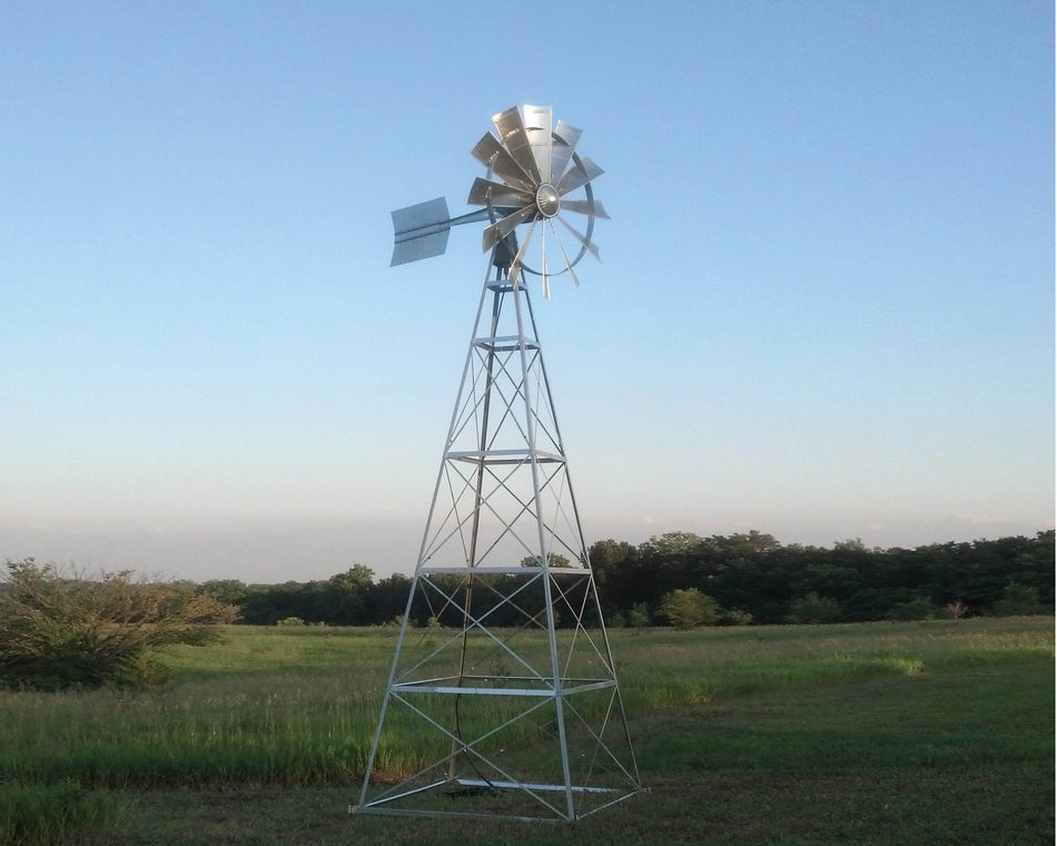 Becker 12′ Four Legged Windmill Assembly with Quick Sink Tubing