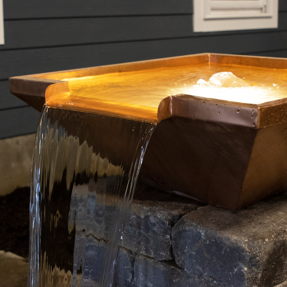 Atlantic 26" Square Copper Spillway Bowl Project Bundle