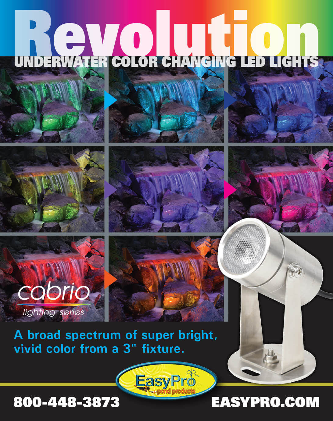Easy Pro Cabrio Color Changing LED Submersible Light - Thumbnail 4