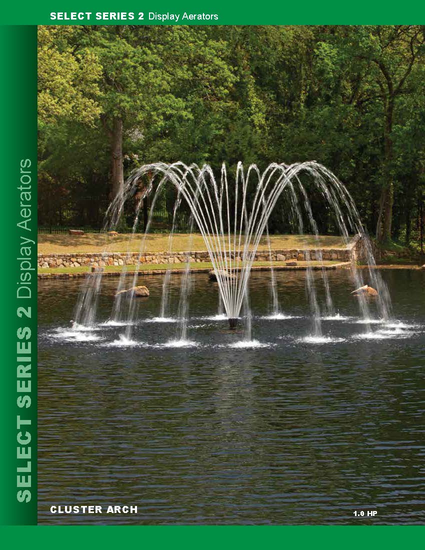 Aqua Control Select Series 2 (SS2) 2HP Display Aerator Fountain; includes quick disconnect and control panel