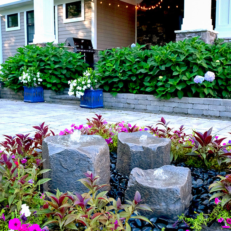 Triple Falls GFRC Boulder Fountain Kit - Thumbnail 2