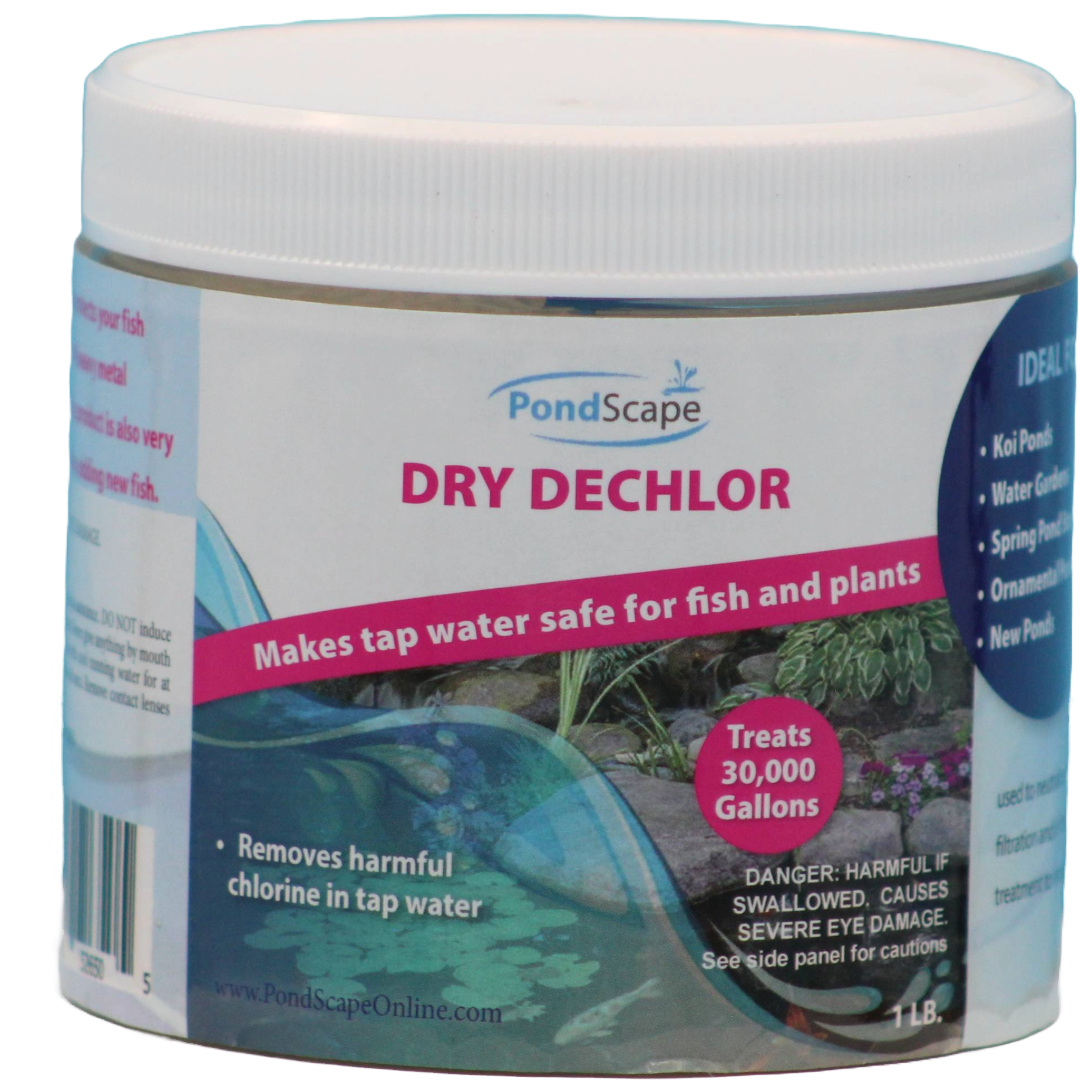 PondScape Dry Dechlorinator 16oz - Treats 48,000 Gallons | Fish-Safe ...