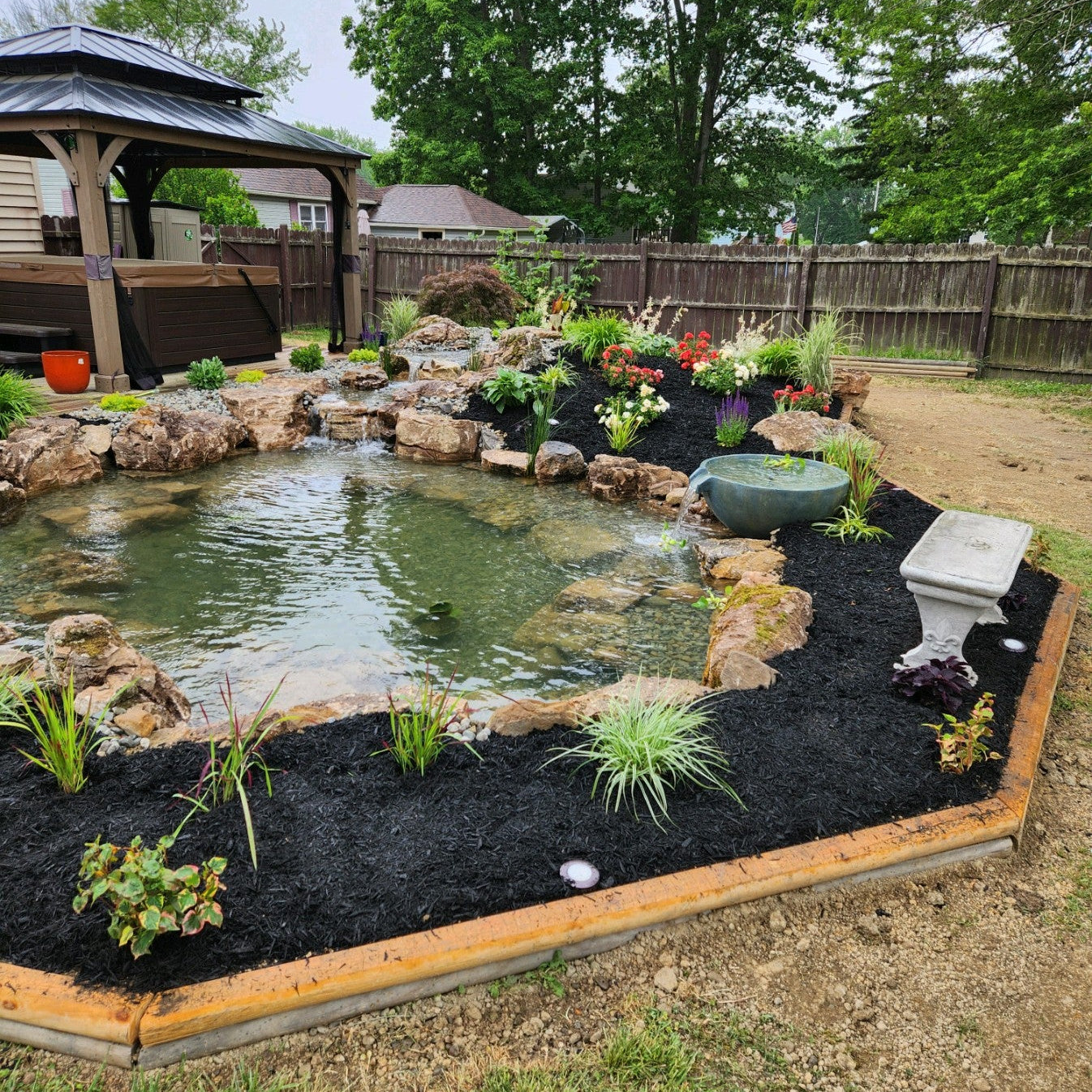 fish pond accessories malaysia Ahi Series 8'x11'x3' Hybrid Kit Installation Services Pondscape