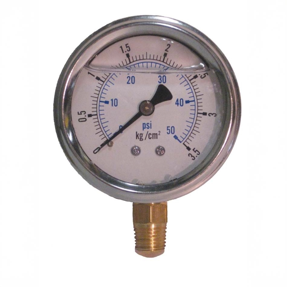 EasyPro G50L 0-50 PSI liquid filled gauge 1/4" npt