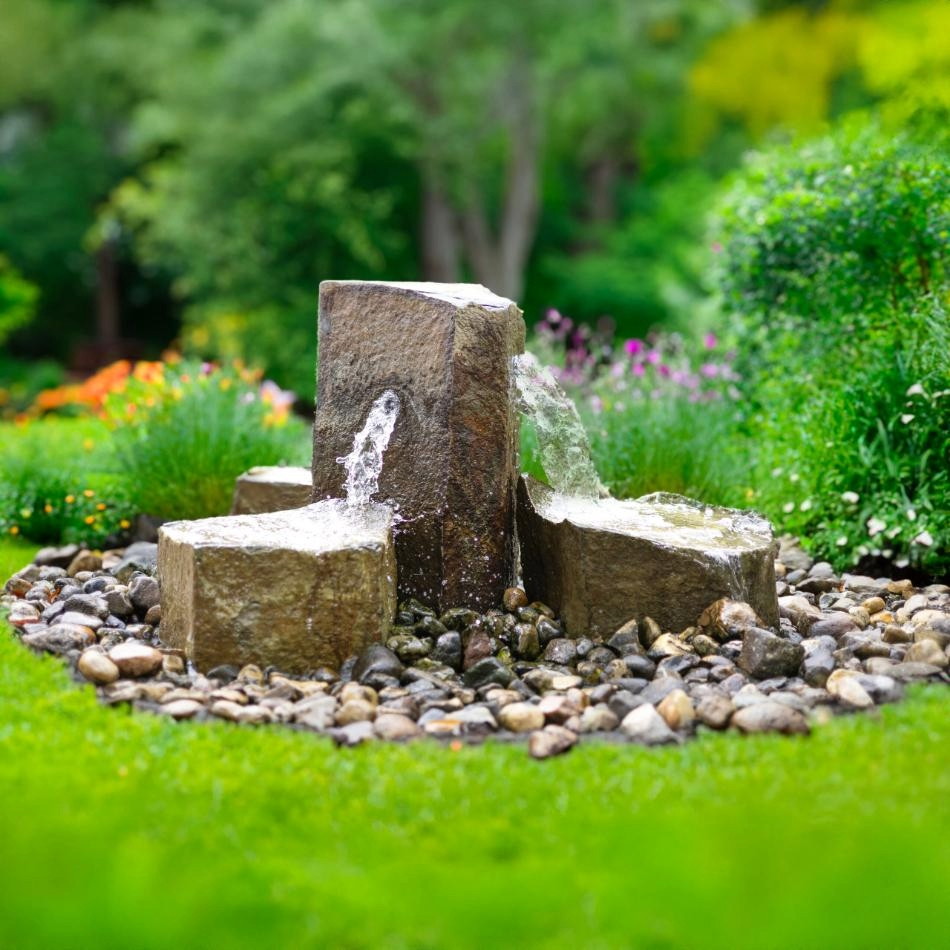 Easy Pro Tranquil Décor Trilogy Falls Basalt Fountain Set