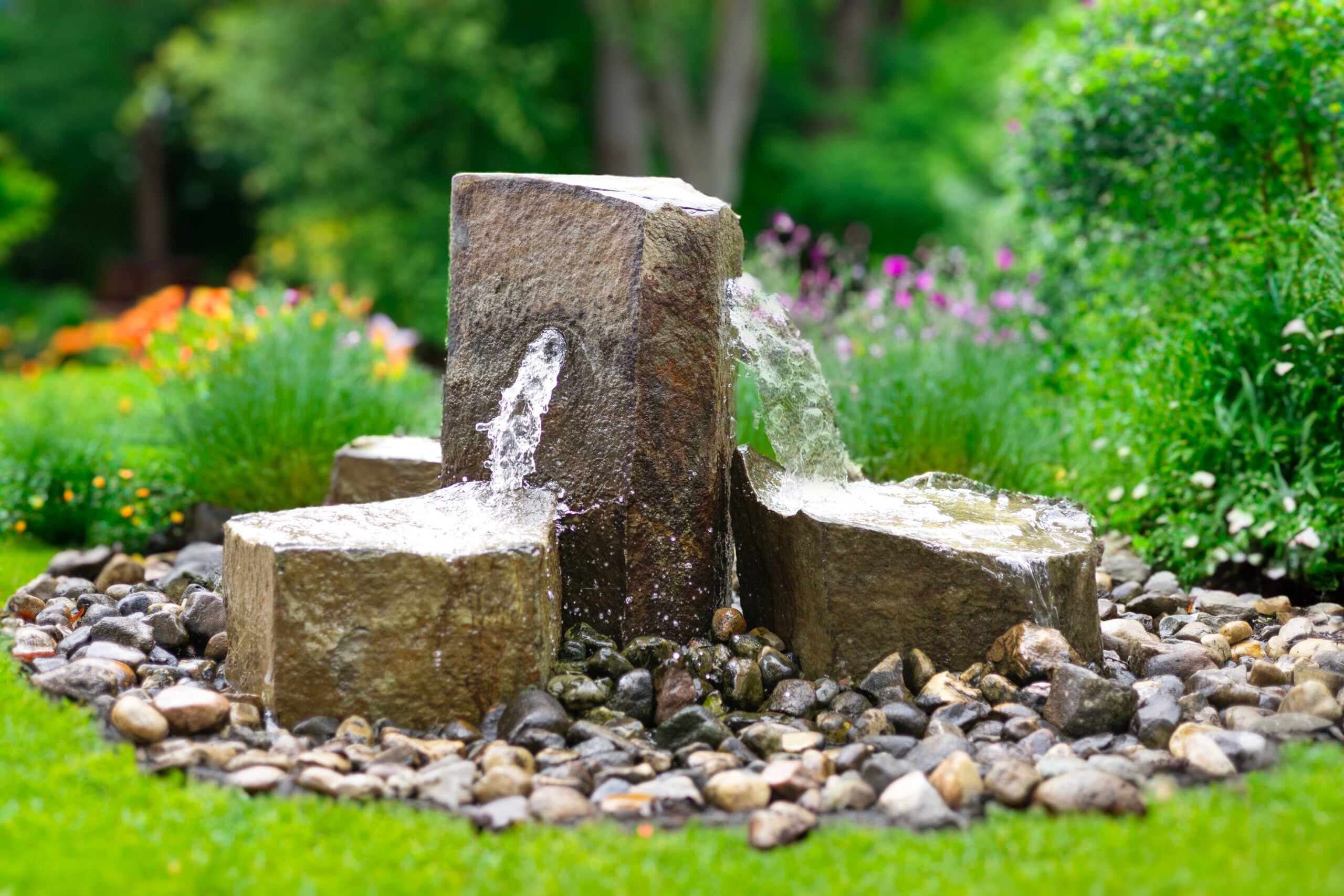 Easy Pro Tranquil Décor Trilogy Falls Basalt Fountain Set – Pondscape