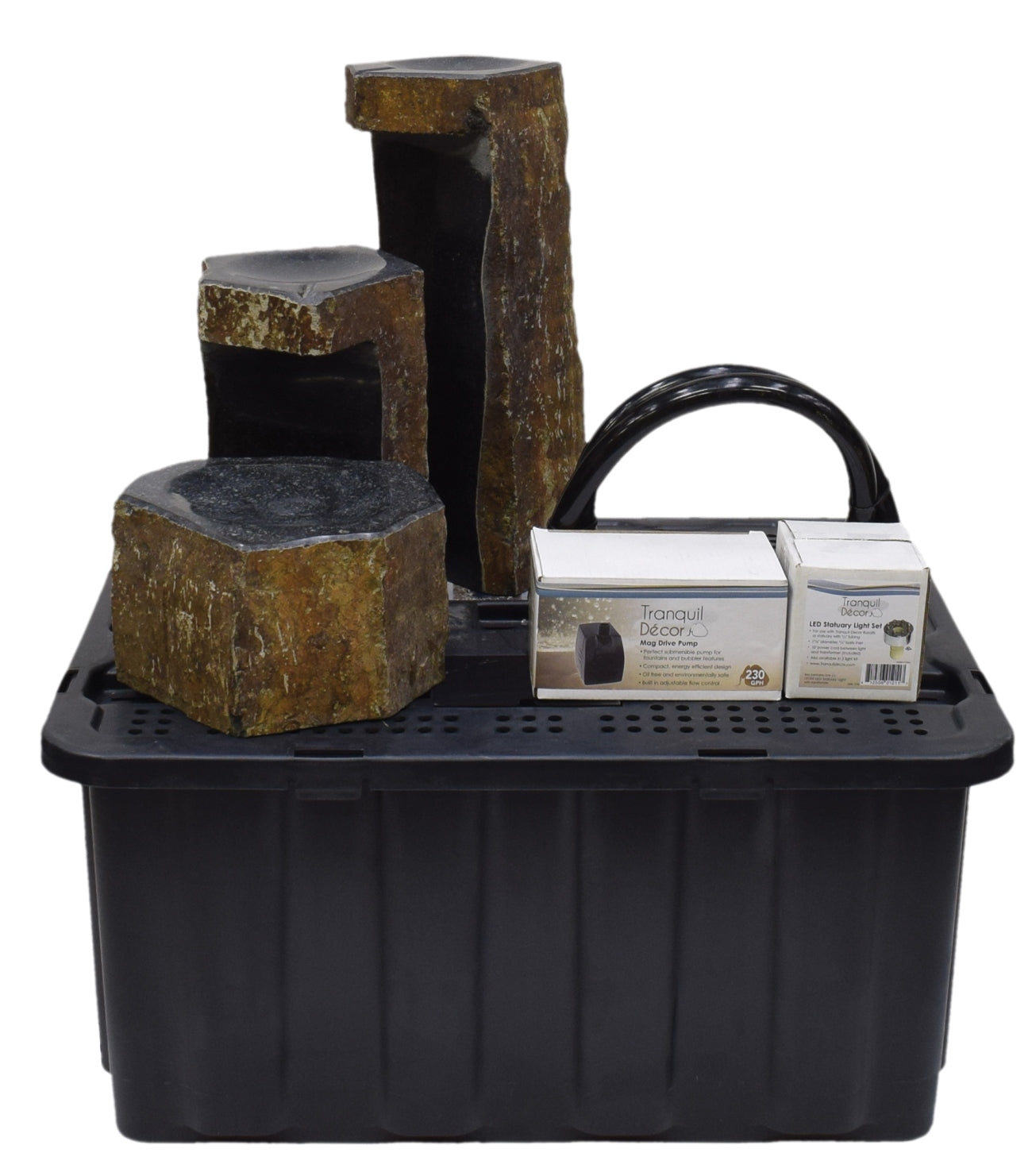Easy Pro Tranquil Décor Keyed Spillway Basalt Set or Kit