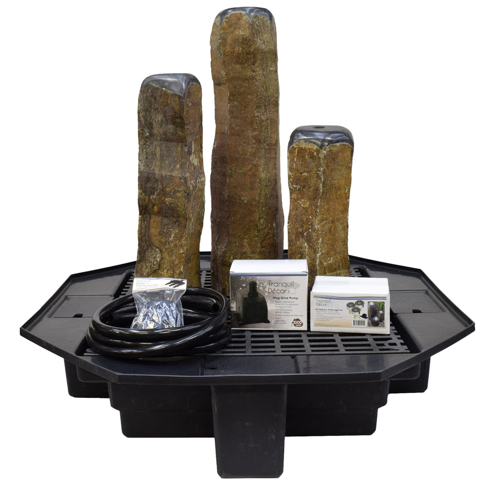 Easy Pro Tranquil Décor Dome Top Real Basalt Three Pack Kit