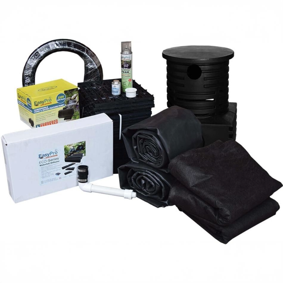 EasyPro Pro-Series Just-A-Falls Kit with 2’ Wide Waterfall Diffuser & Res-Cubes - Thumbnail 5