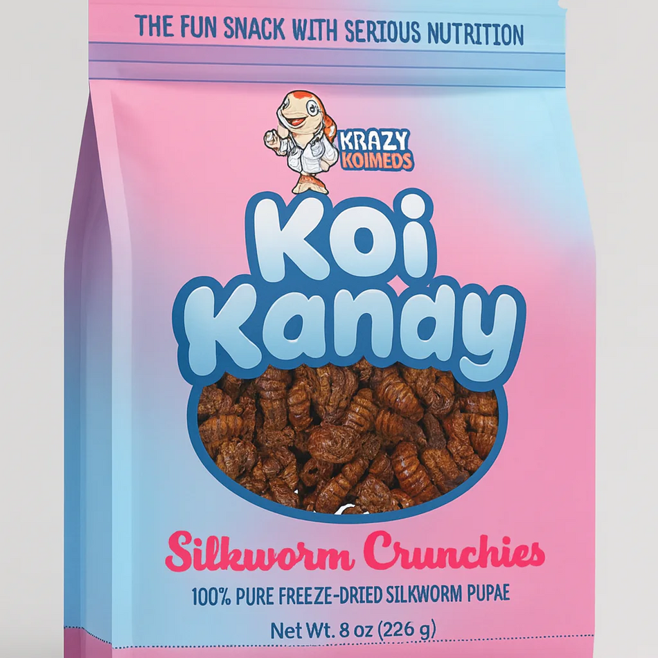Krazy Koi Meds Koi Kandy Silkworm Crunchies
