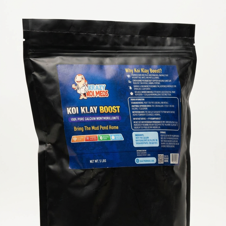 Krazy Koi Meds Koi Clay Boost - Calcium Montmorillonite for Koi Ponds