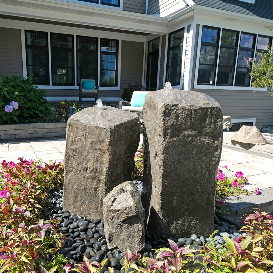 Blue Thumb Watershed Tall Double Fountain