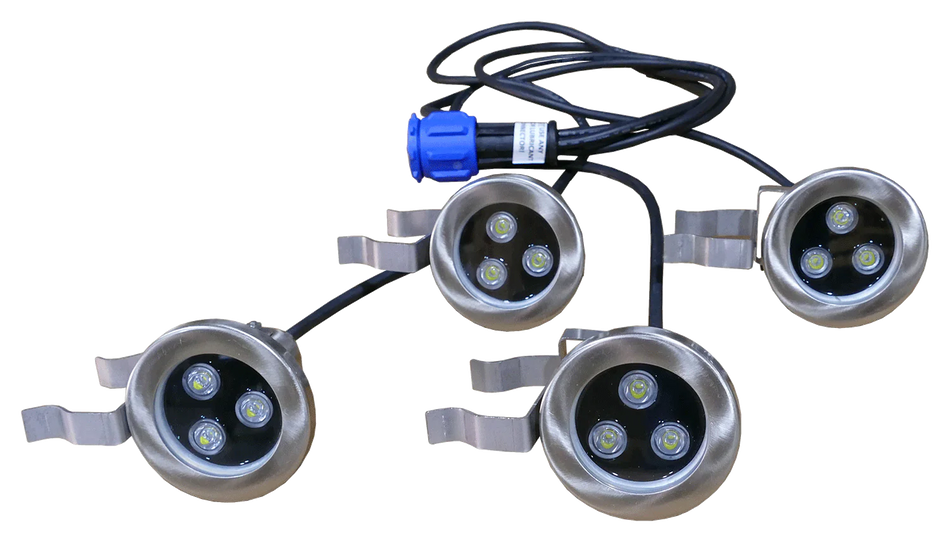 AquaControl Color 9 watt RGB 4 LED Light Set for Floating Evolution Fountain with Quick Disconnect