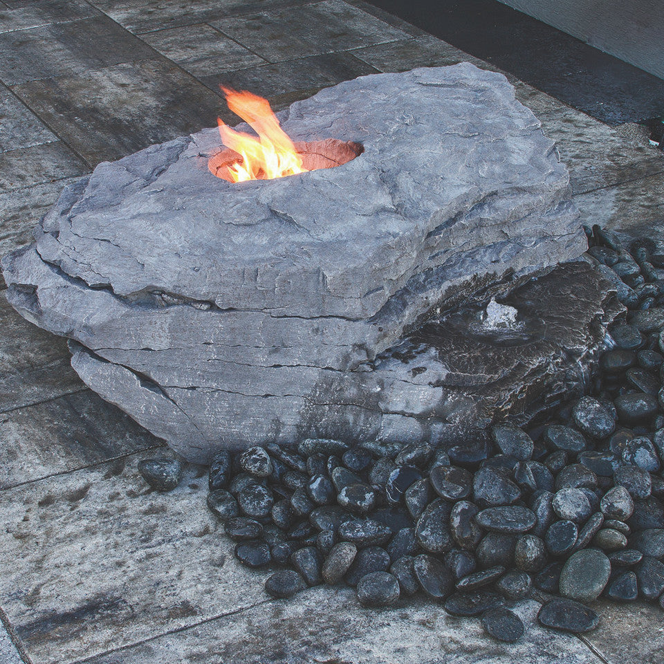 Blue Thumb Boulder Fountain Kit - Fire & Water