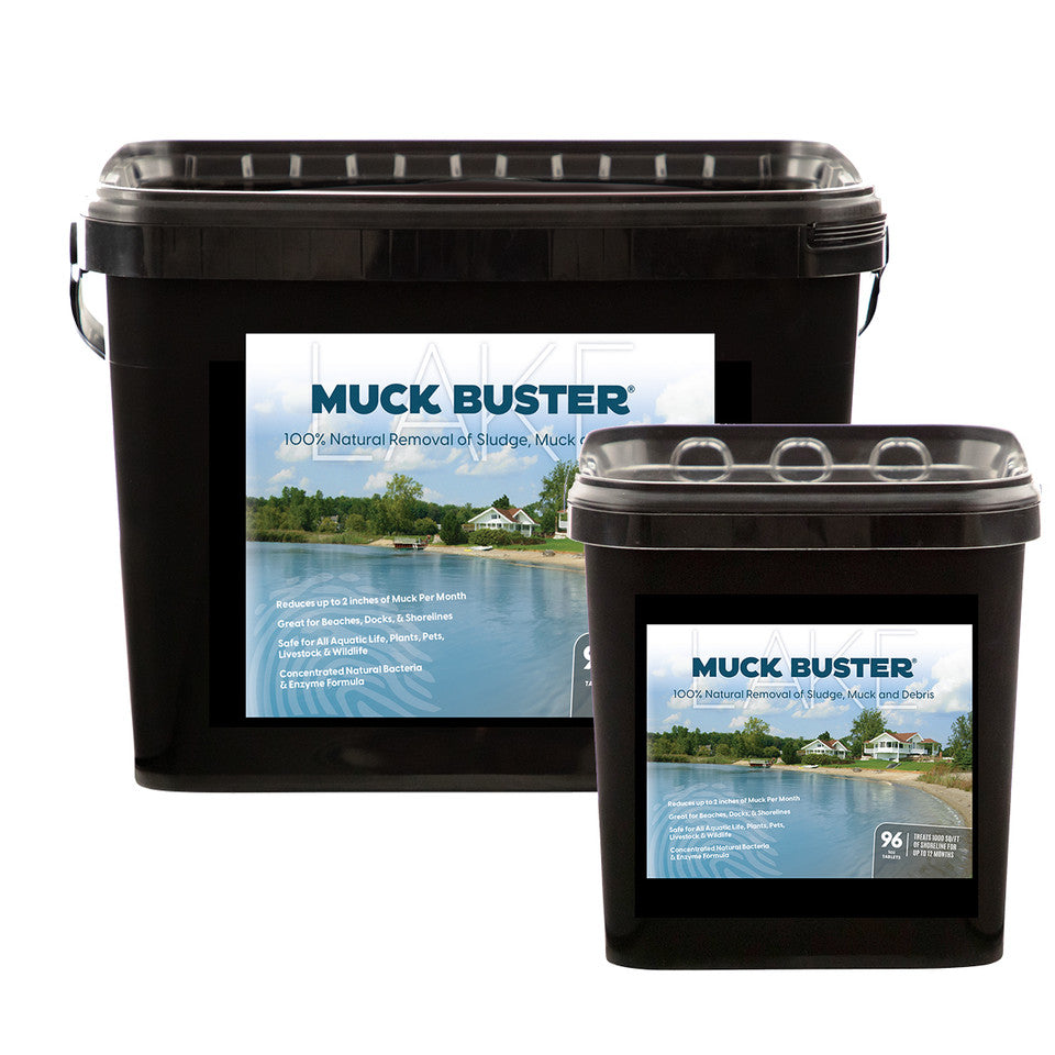 Blue Thumb Muck Buster Lake - Sludge Reducer Tablets (6 lb & 24 lb ...