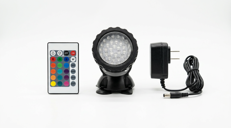 PondScape Submersible LED Color-Changing Pond Light Kits with Remote