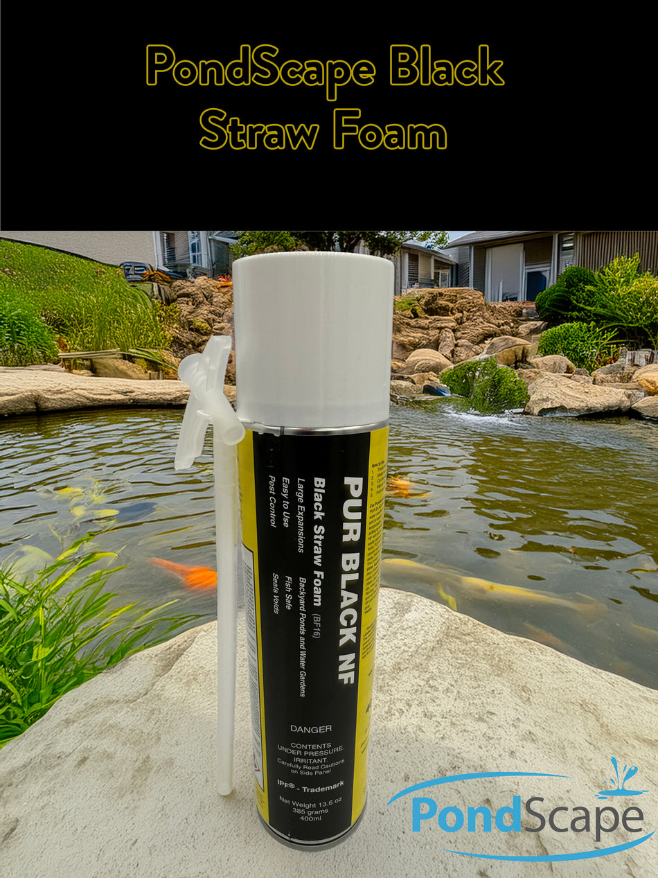 PondScape PUR Black NF - Black Straw Foam 16oz