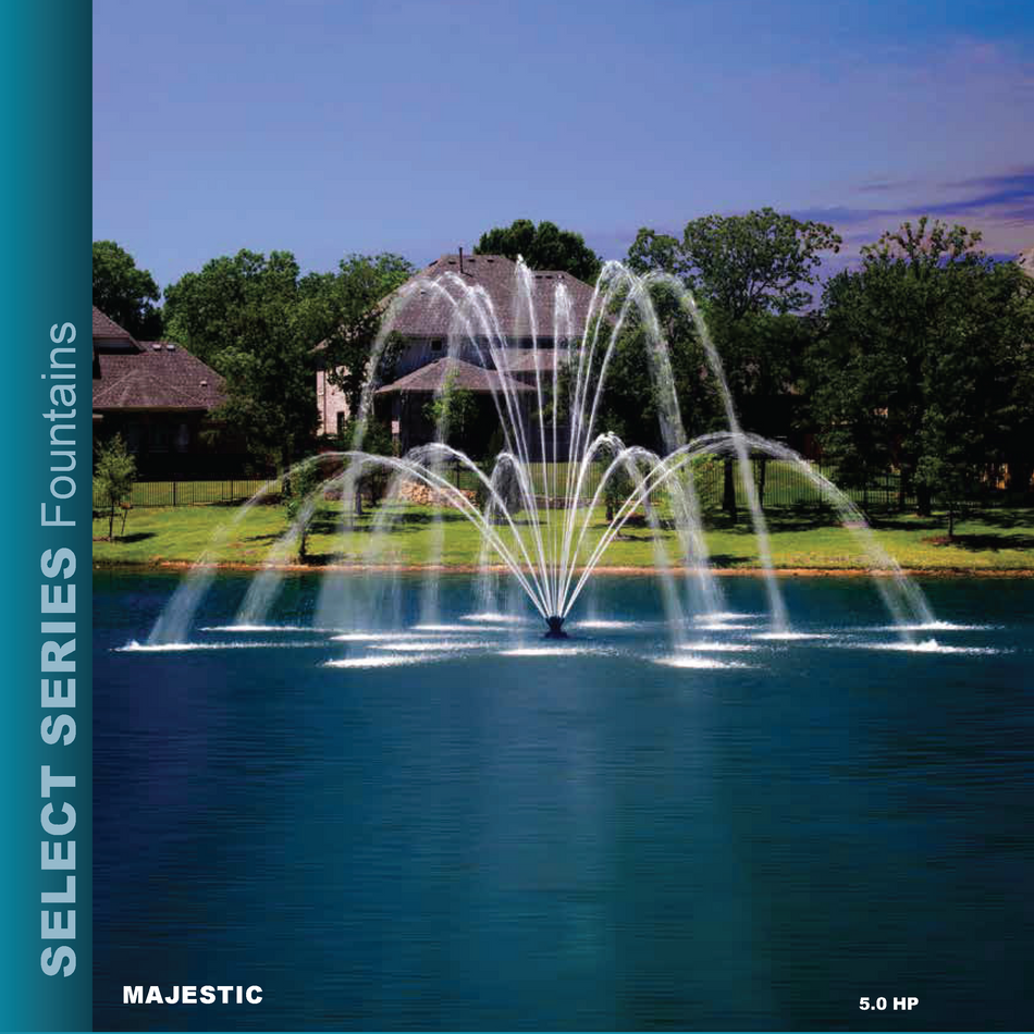 Aqua Control Select Series 1HP Fountain;  includes quick disconnect and control panel