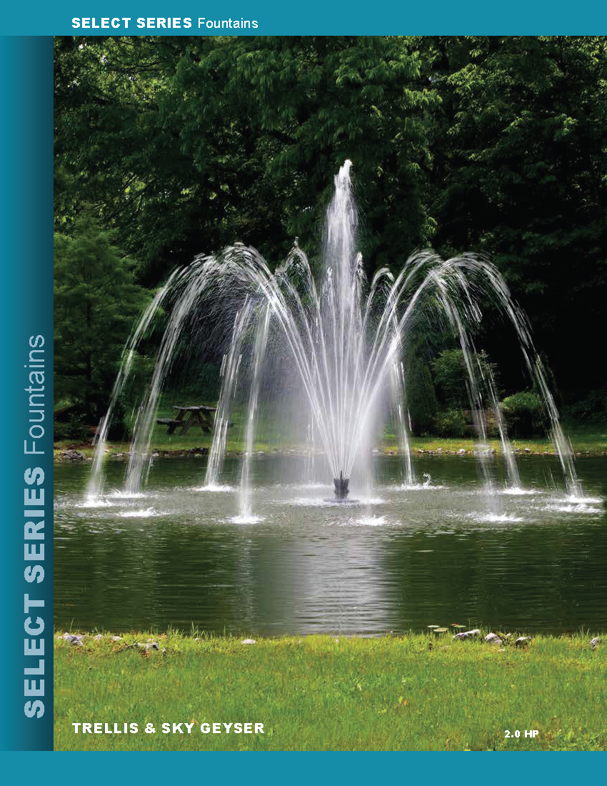 Aqua Control Select Series 2HP Fountain;  includes quick disconnect and control panel