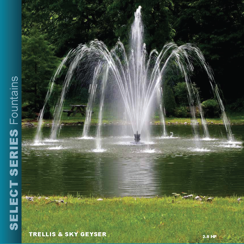 Aqua Control Select Series 1HP Fountain;  includes quick disconnect and control panel