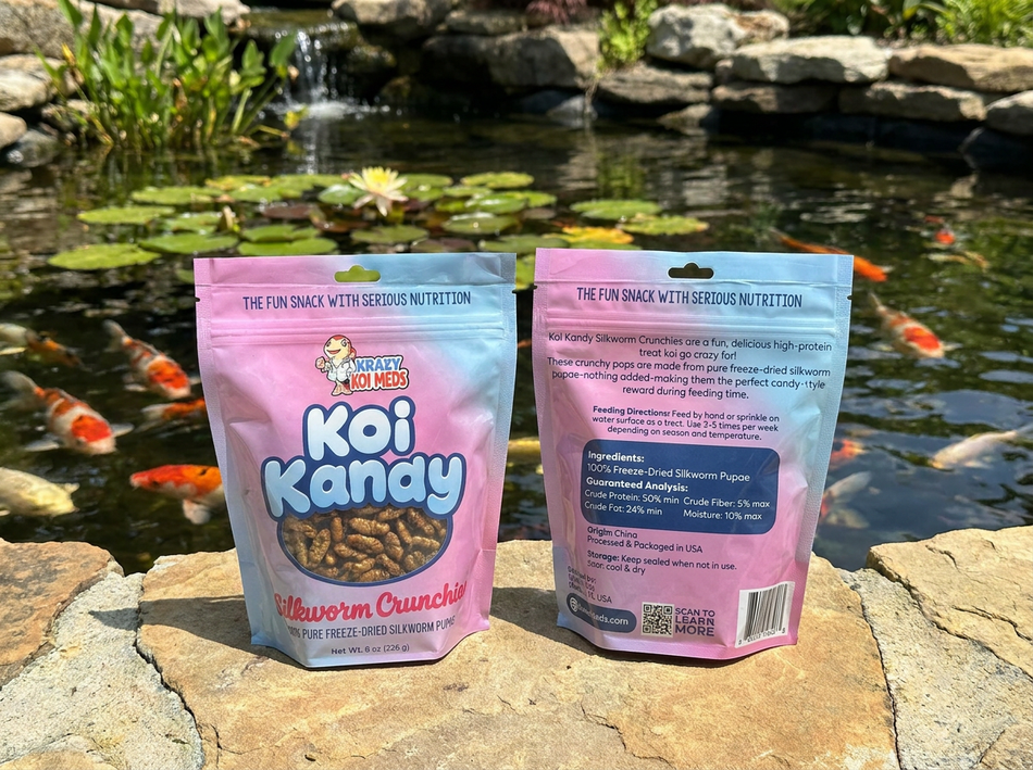 Krazy Koi Meds Koi Kandy Silkworm Crunchies