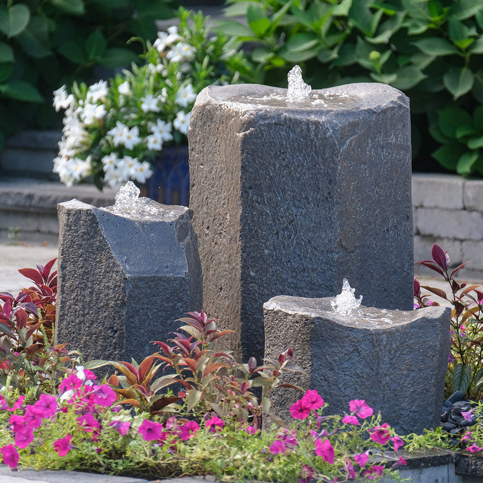 Blue Thumb Bird Bath Triple Fountain Kit