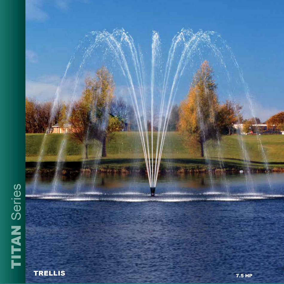 Aqua Control Titan Series 7.5HP Fountain; includes quick disconnect and Control Panel