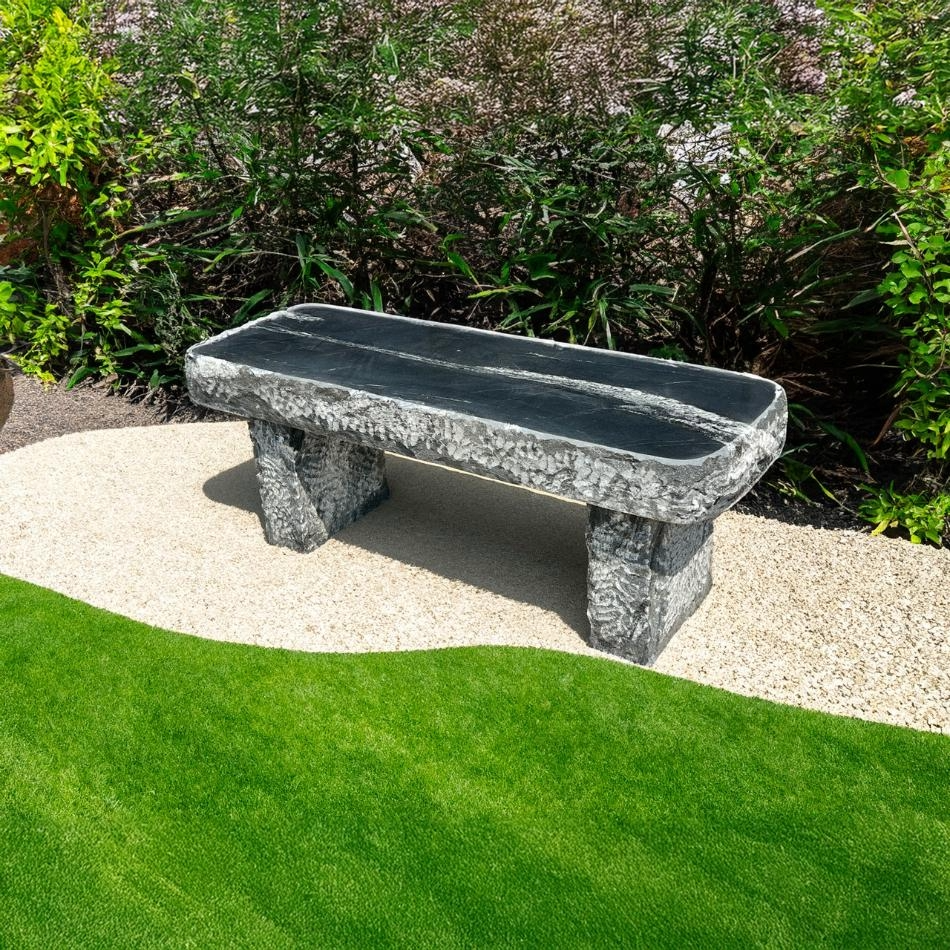 Blue Thumb Mountain Wave Marbled Bench