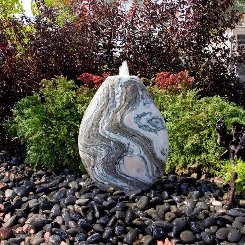 18" Pink Marble Almond Fountain Kit - Thumbnail 4