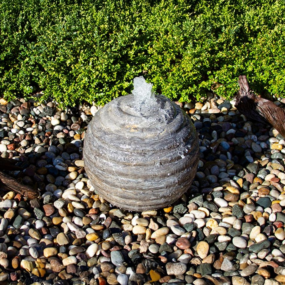 Blue Thumb Smooth Ribbed Sphere