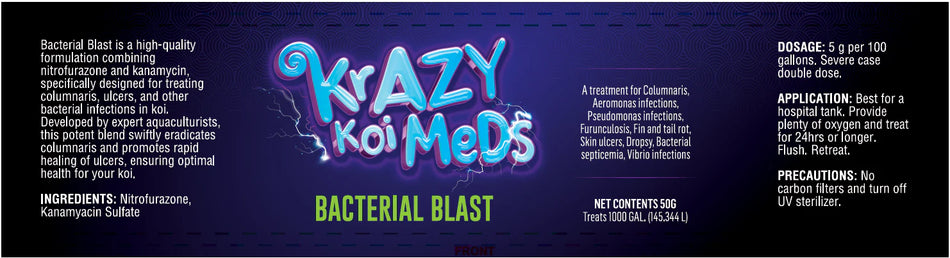 Krazy Koi Meds Bacterial Blast Koi Ulcer & Bacterial Infection Treatment