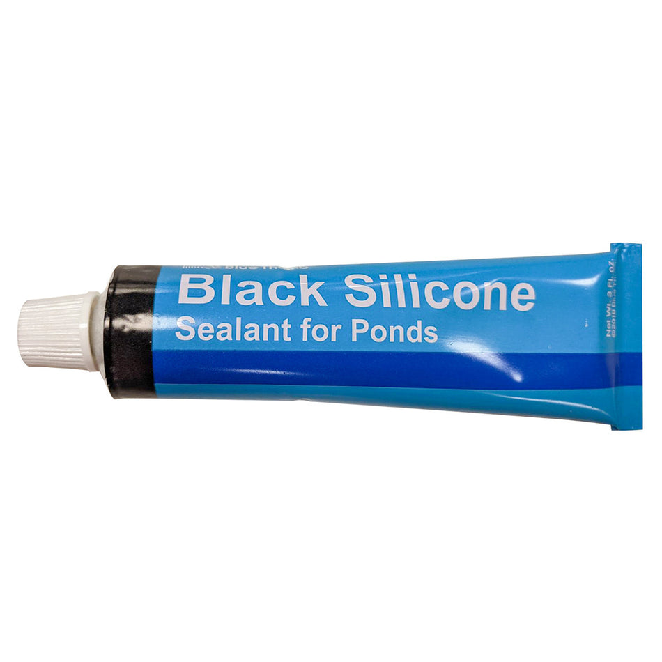 Blue thumb 3 oz. Black Silicone Tube