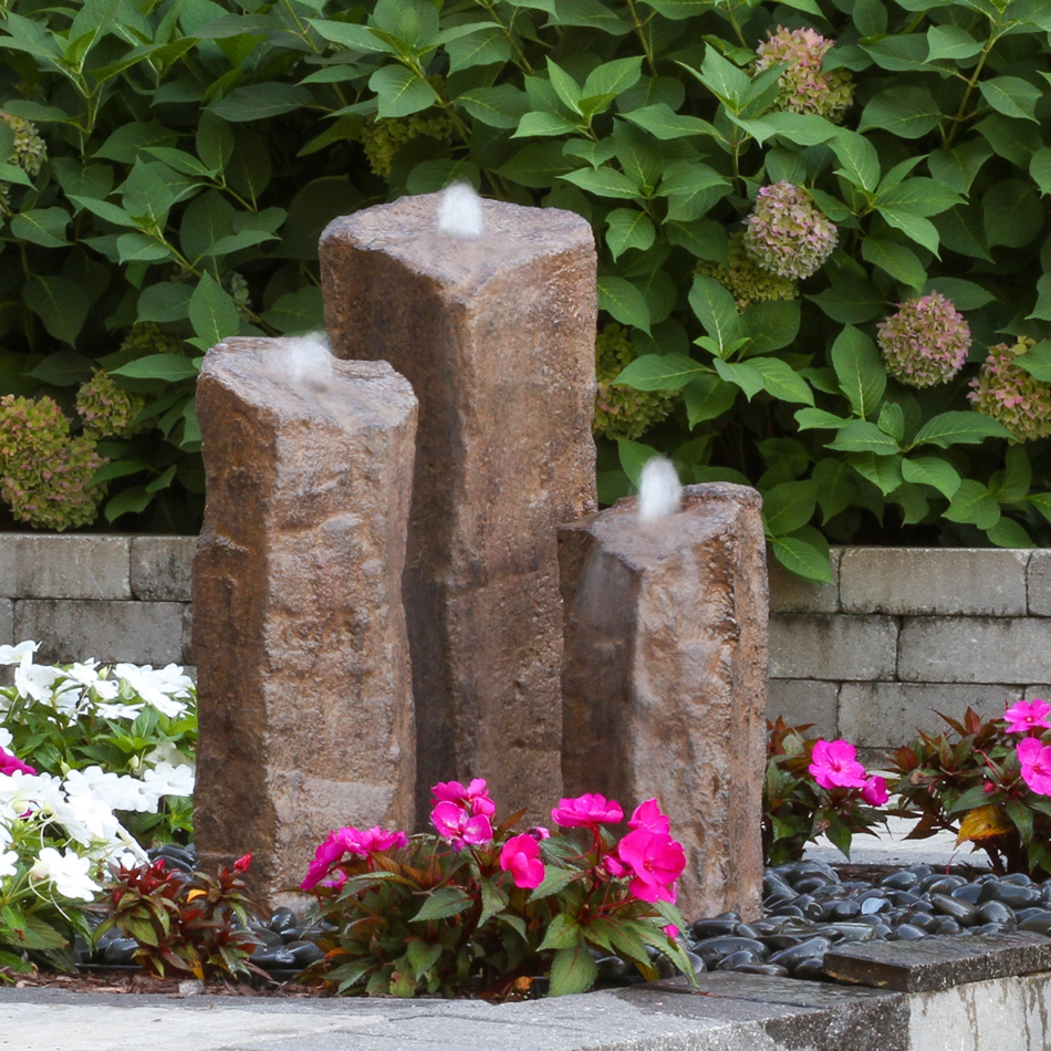 Blue Thumb Triple Faux Basalt Fountain Kit
