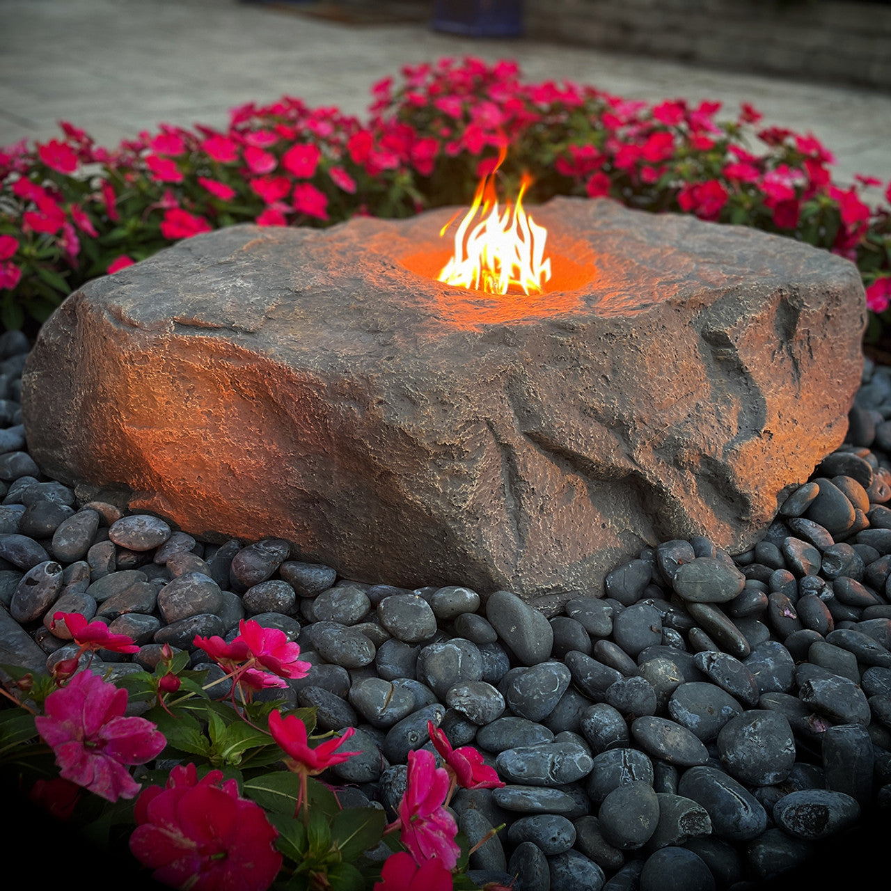 Fire & Water GFRC Boulder Fountain Complete Kit - Thumbnail 2